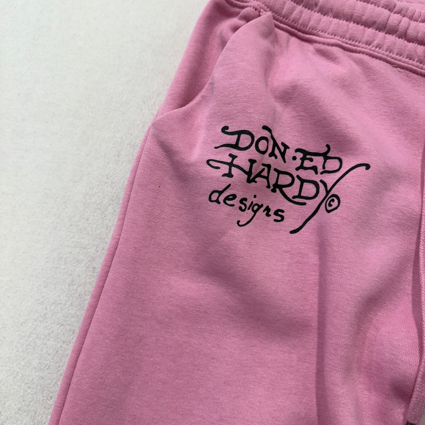 ED HARDY “NYC Skull” PINK FLARE PANTS