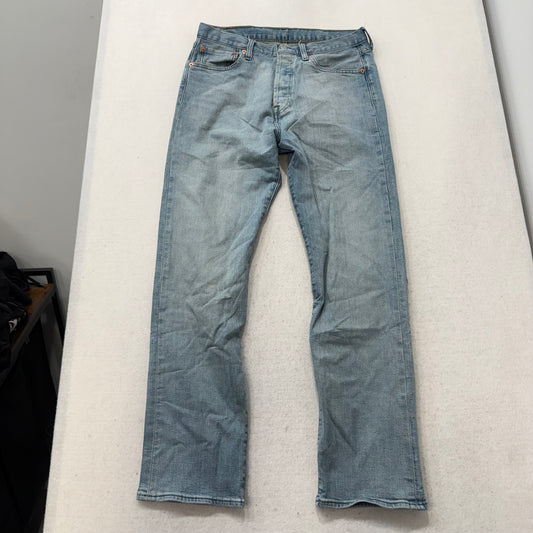Levi Strauss & Co. 501 Men's Light Blue Denim Slim Straight Leg Jeans Waist 31