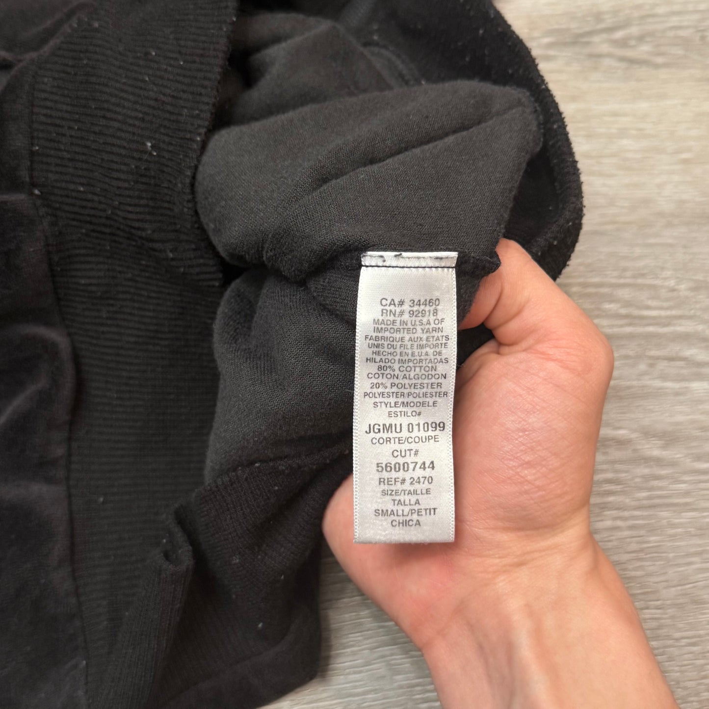 Vintage Juicy Couture Womens Black Velour Zip-Up Hoodie Loungewear Pocket Size S