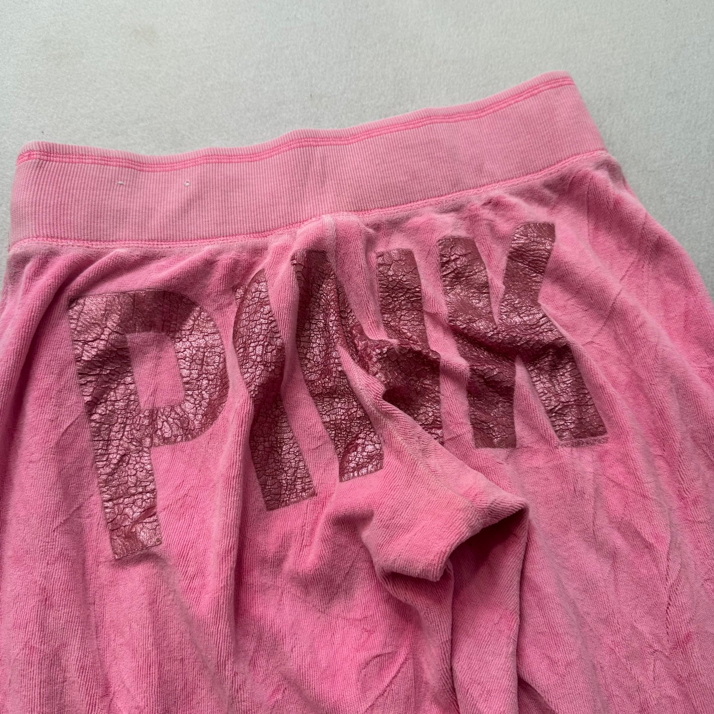 Victoria's Secret PINK Women's Pink Sequin Love Velour Tracksuit Set Size S/XS