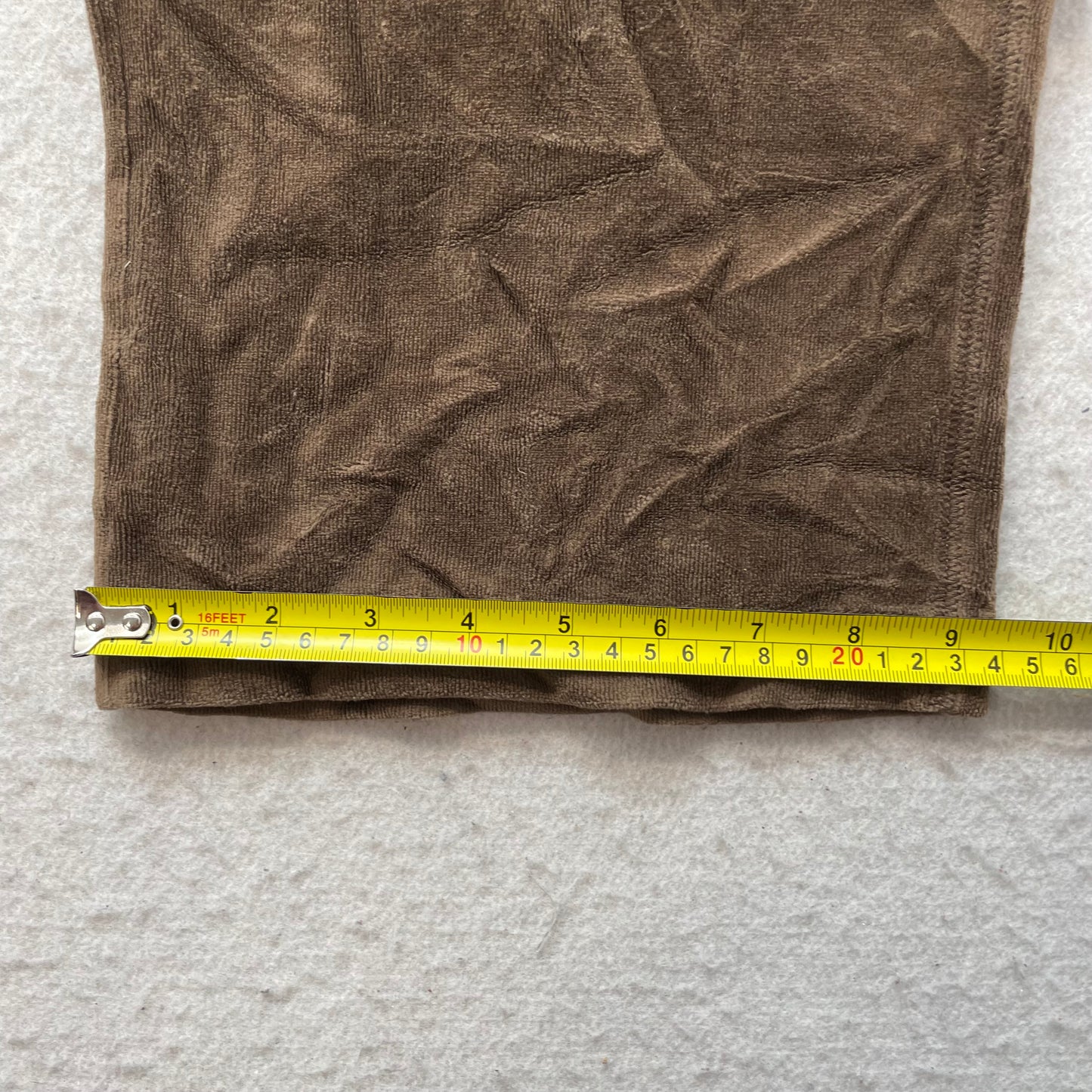 Vintage Juicy Couture Women's Brown Velour Flared Track Pant Drawstring Size S