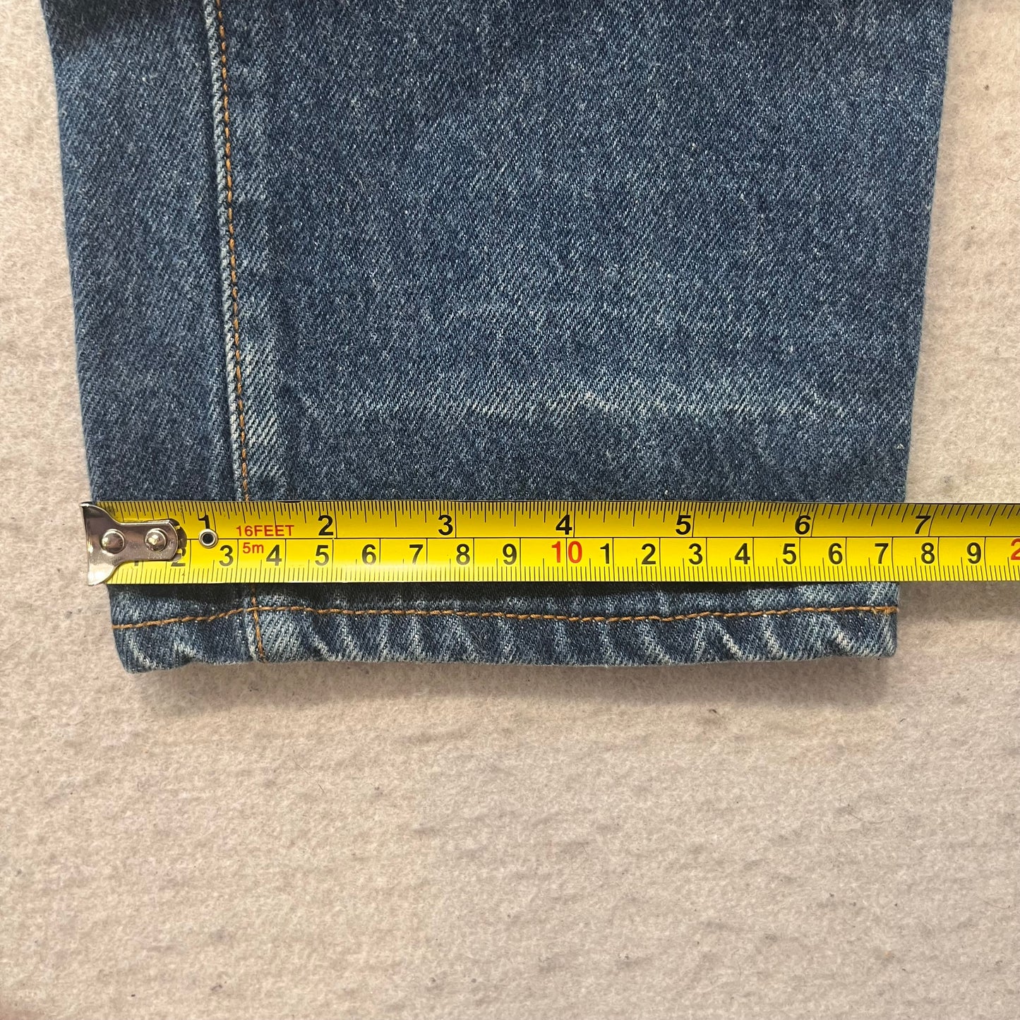 Vtg Levi's 17501 Women's Blue Straight Denim Jeans High Rise Made In USA Size 30