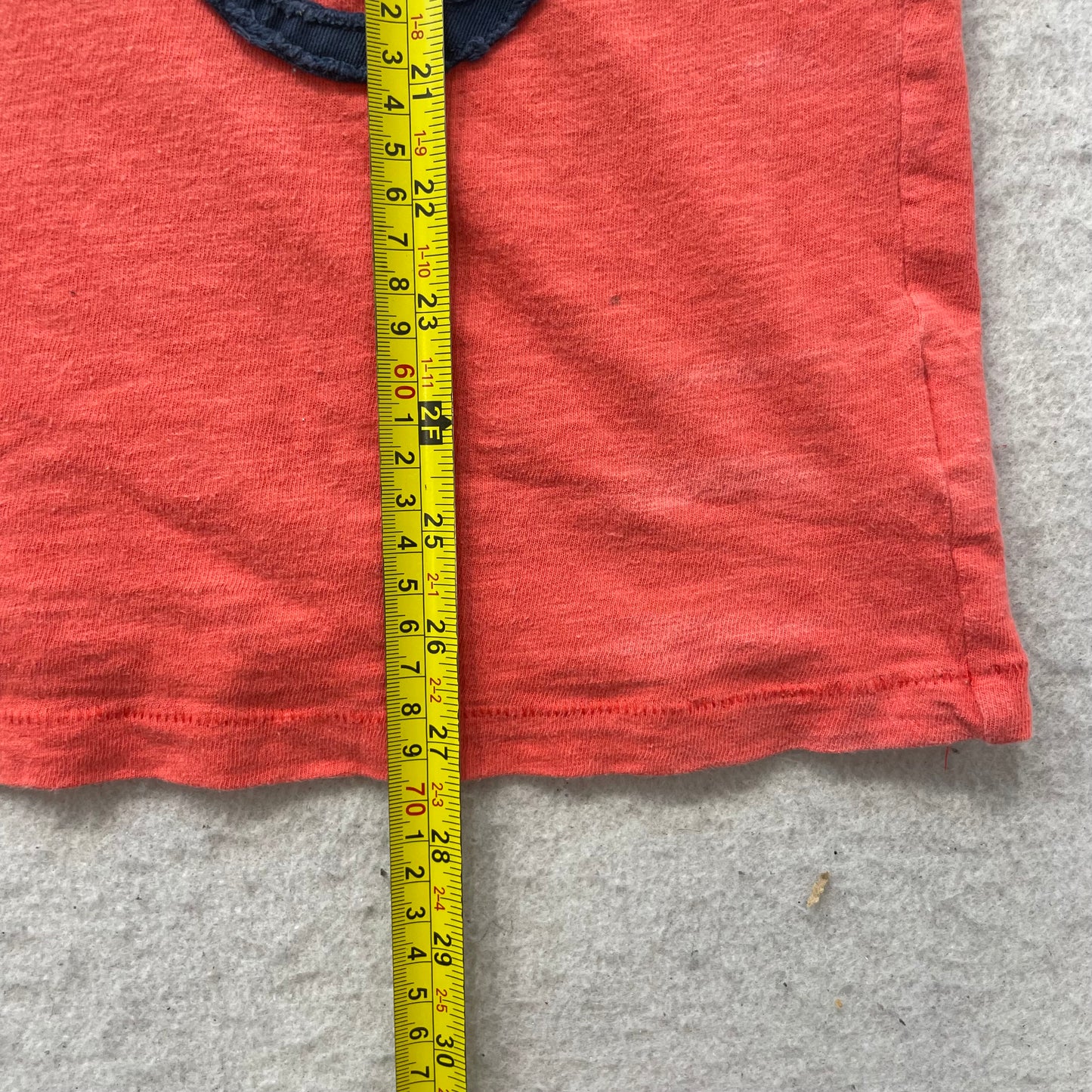 Aeropostale Surf Cali 1987 Men's Orange Cotton T-Shirt Applique Logo Tee Size M