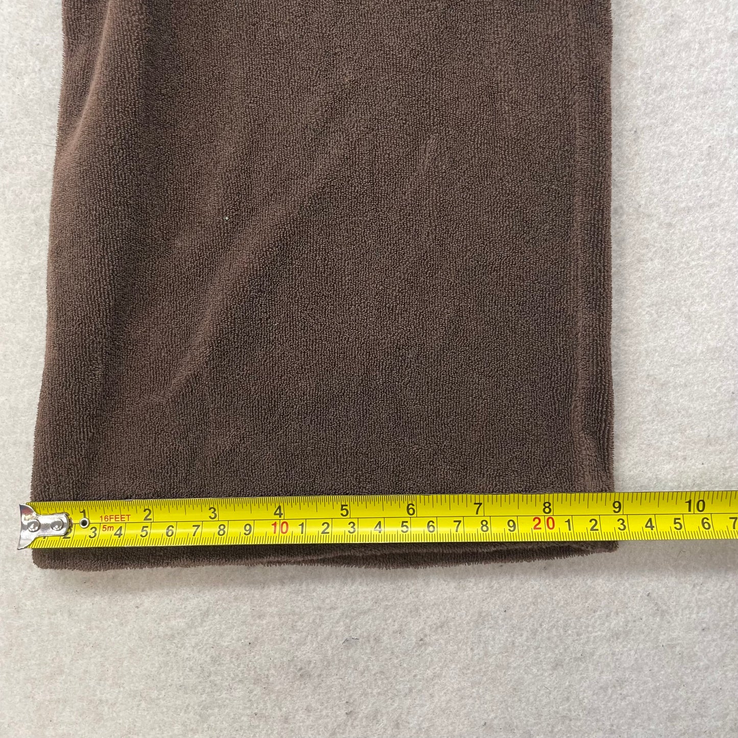 2003 Vintage Juicy Couture Women's Brown Terrycloth Flared Track Pant Y2K Size P