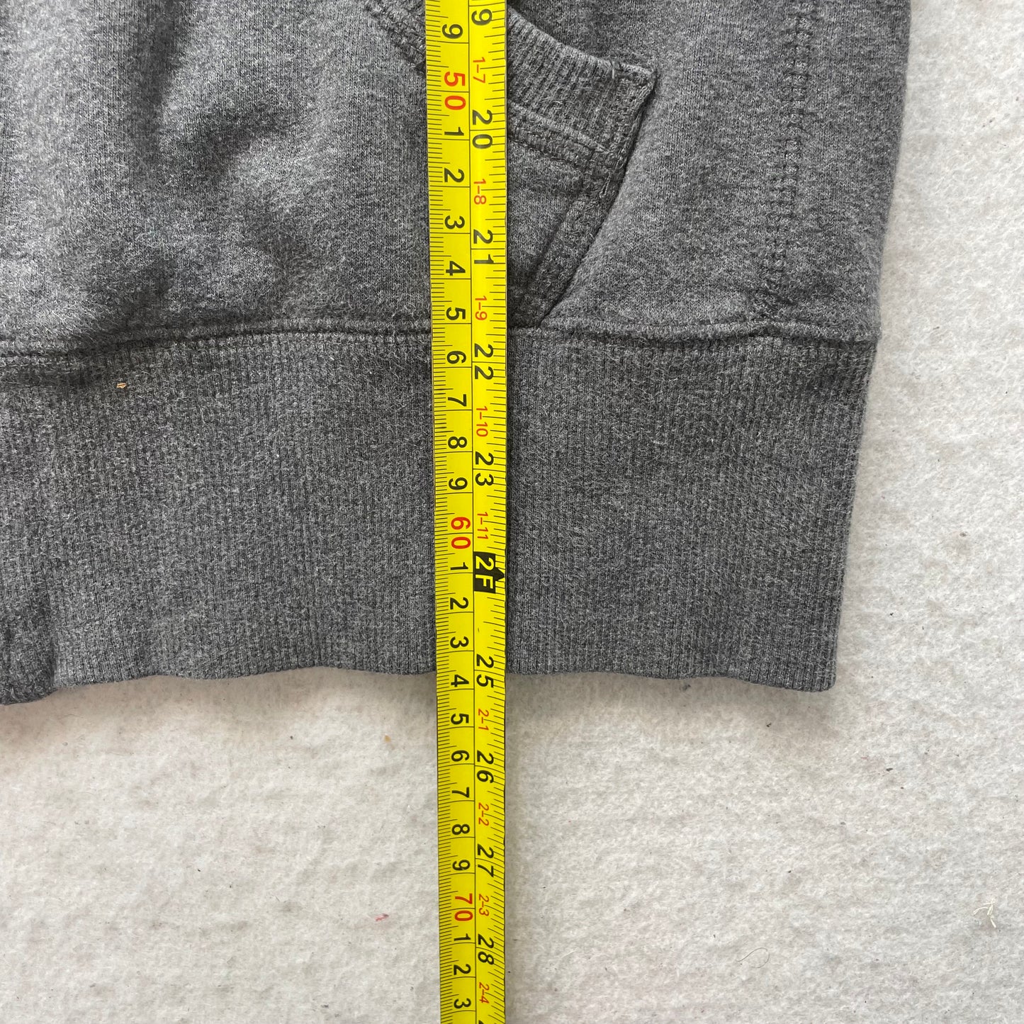 Nike Women's Gray Fleece Full Zip Hoodie Embroidered Front Logo Casual Size L