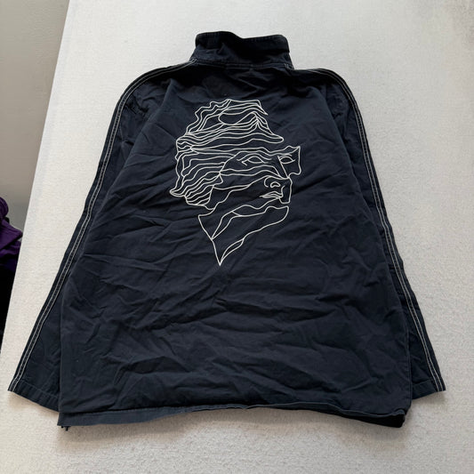 Adidas Originals x Josh Manoles Men's Black Skate 1/4-Zip Windbreaker Size XL
