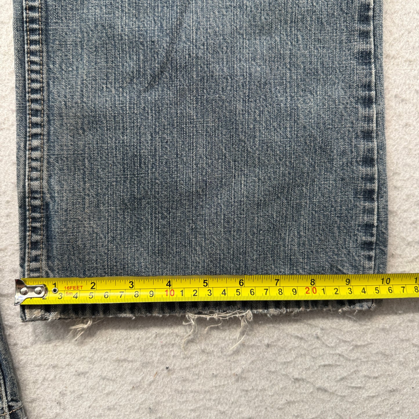 Unionbay Loose Bootcut Men's Blue Denim Jeans Pockets Zip-Fly Classic Size 34