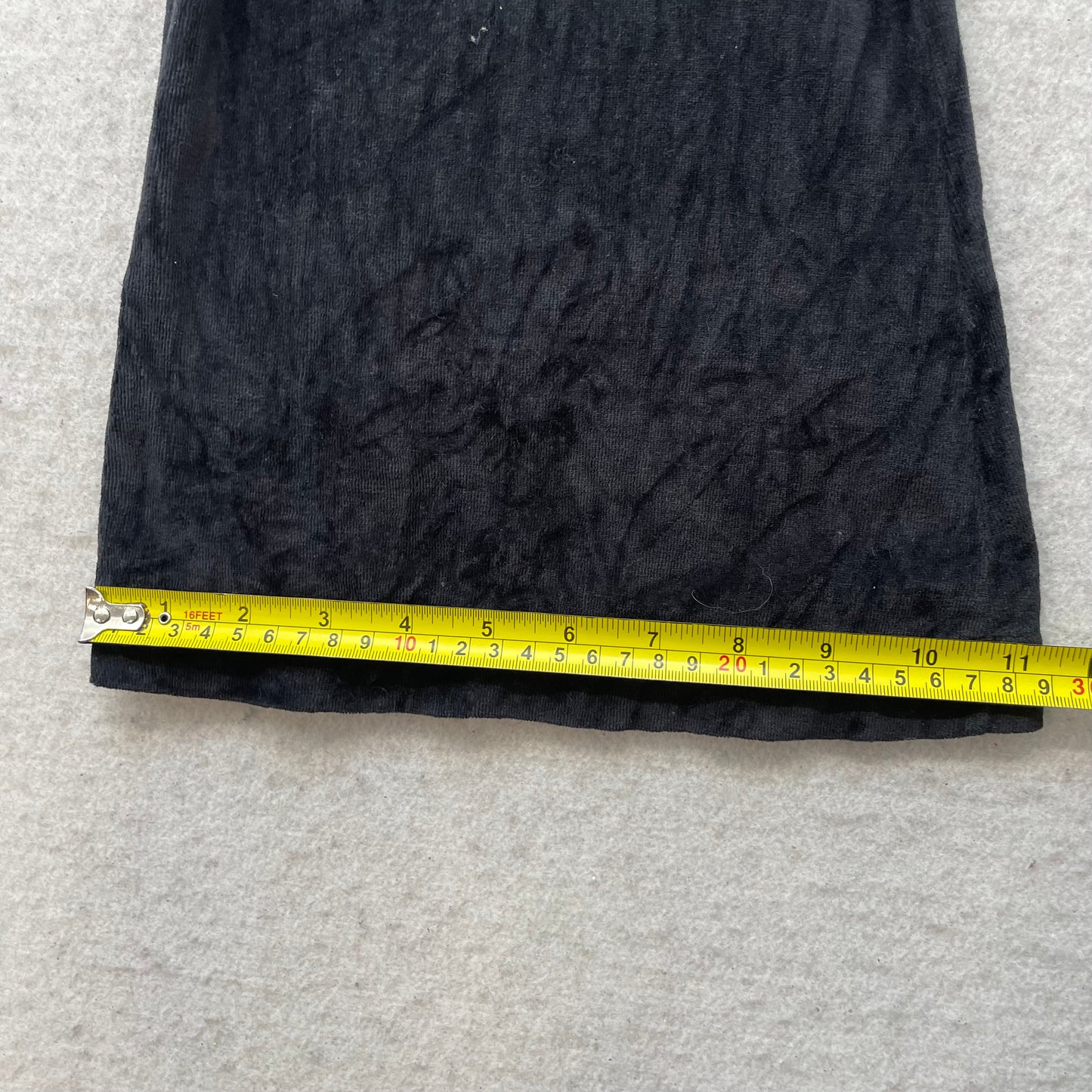 Juicy Couture Women Black Velour Flared Leg Track Pants Back Flap Pockets Size P
