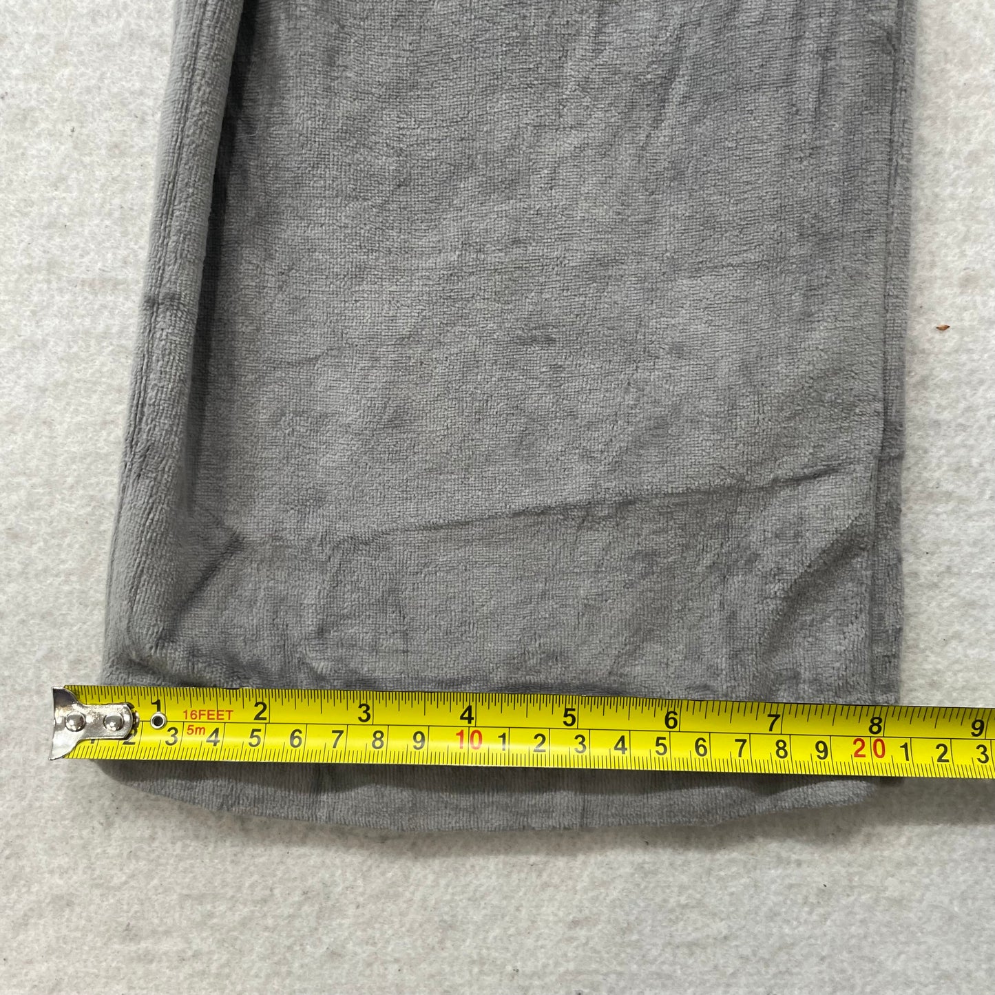Vintage Juicy Couture Women's Gray Velour Flared Track Pants Pockets Y2K Size S