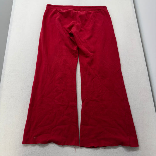 Aéropostale Women's Red Cotton Blend Flared Track Pant Loungewear Y2K Size L