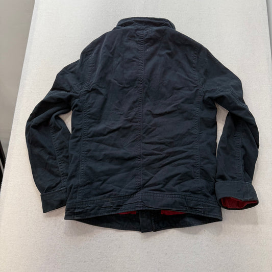Hollister California Men's Black Denim Military-Style Utility Jacket Size M