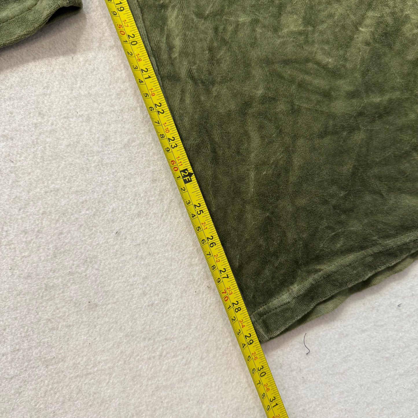 Juicy Couture Women's Olive Green Velour Flared Track Pant Loungewear Size XL