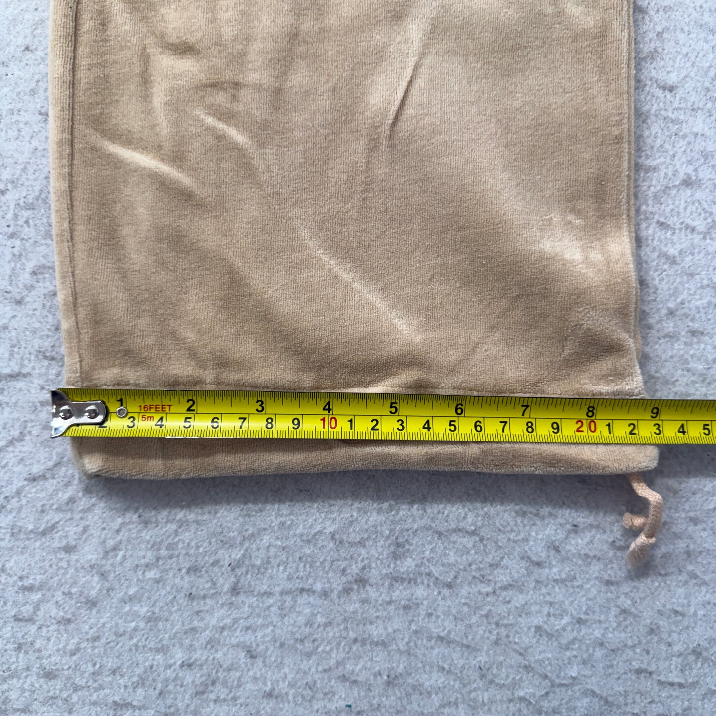 Vintage Juicy Couture Women's Beige Velour Tracksuit Set Hoodie & Pant Size L