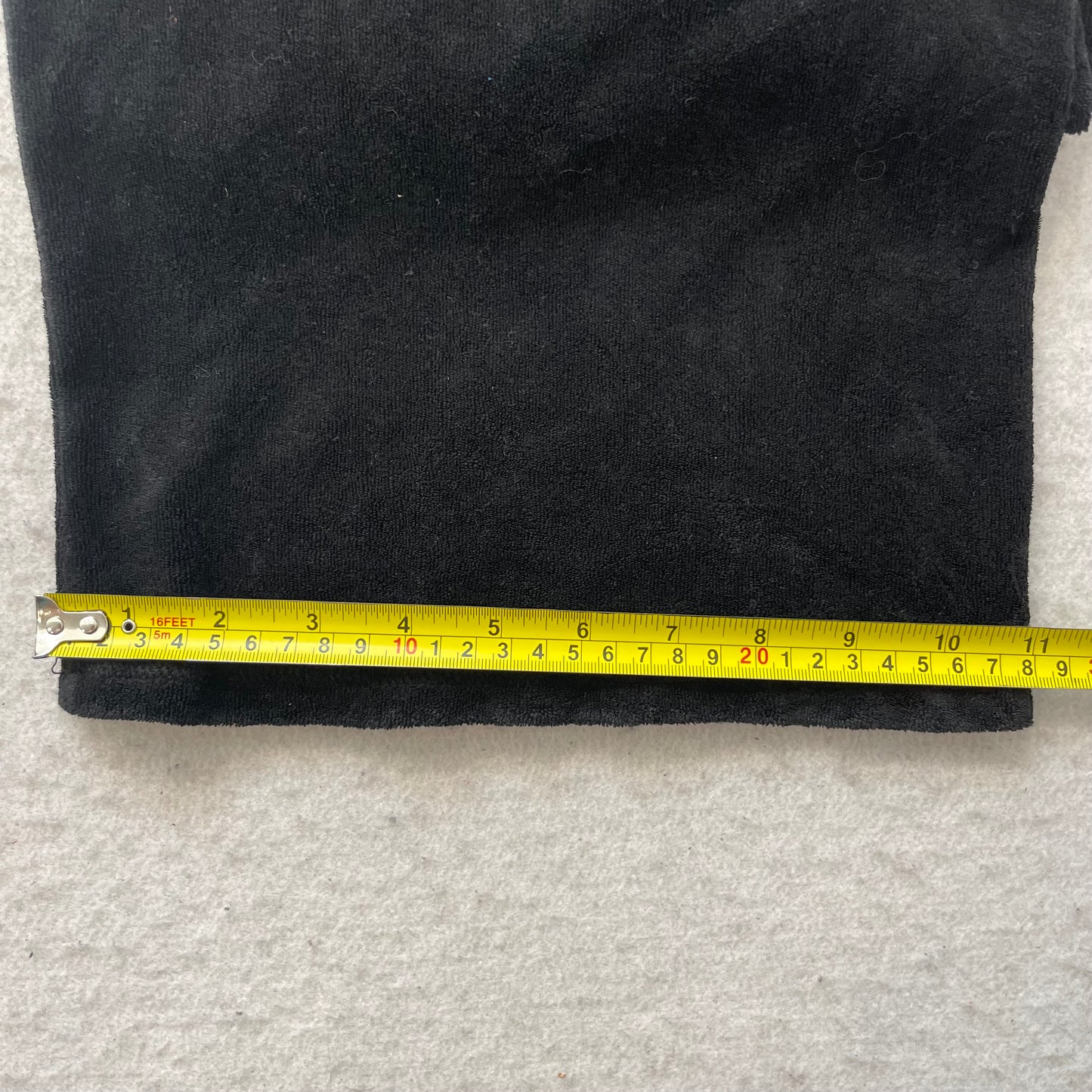 Juicy Couture Women's Black Terry Cloth Wide Leg Capris Pant Loungewear Size XL