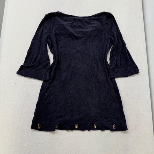 Vintage Juicy Couture navy terry cloth dress with bottom hole design size M