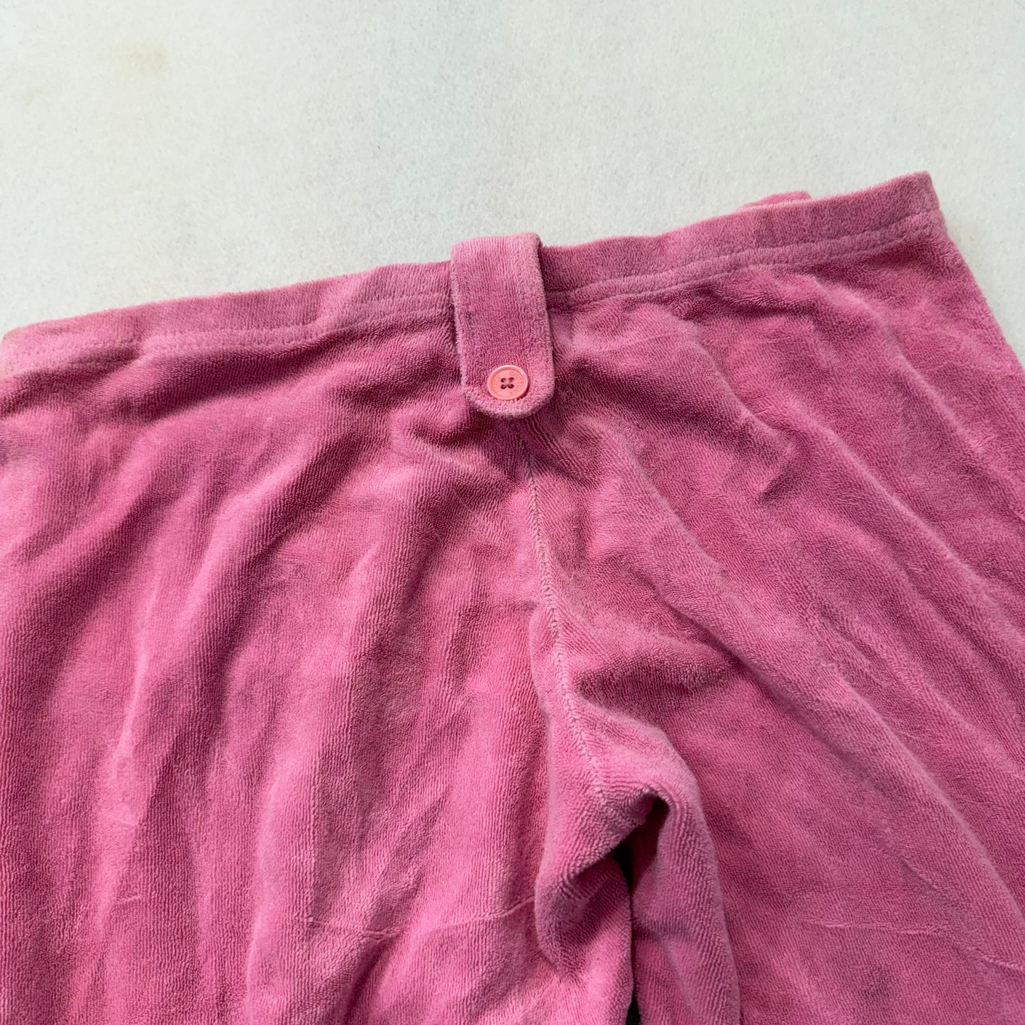2003 Vintage Juicy Couture Women's Candy Pink Terrycloth Flare Track Pant Size P