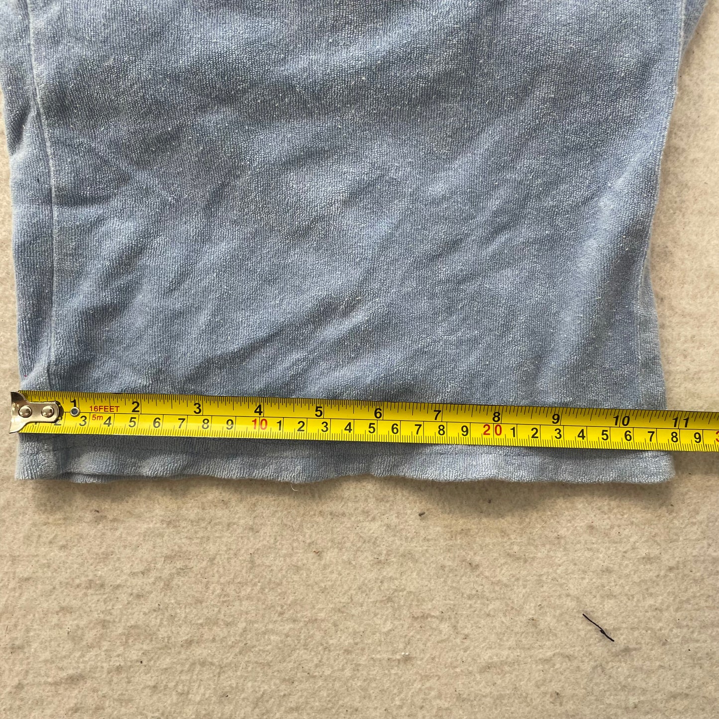 Juicy Couture Women's Light Blue Terry Cloth Flared Track Pant Drawstring Size L