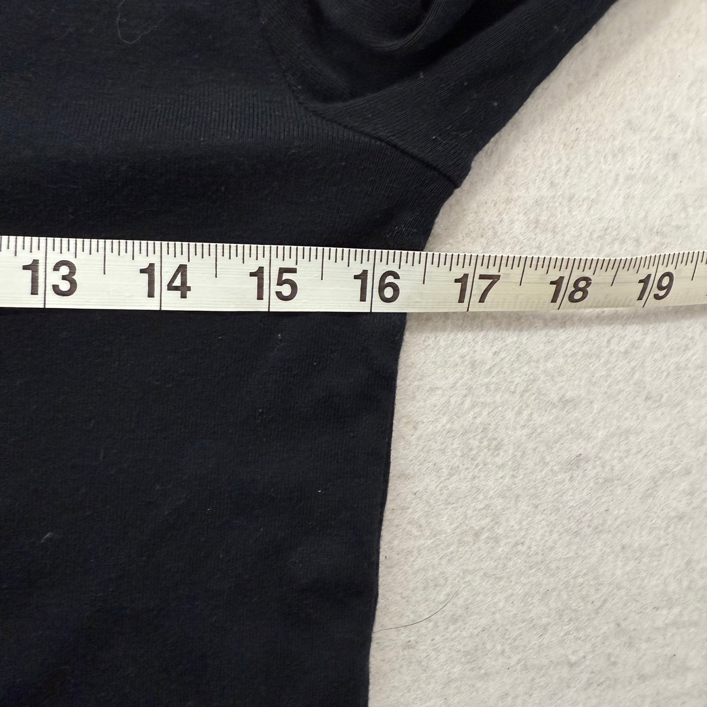 GAP Black V Neck Long Sleeve Tee Cotton Modal Made in Jordan Size L