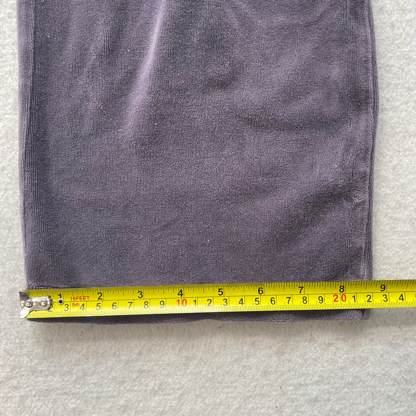 Vintage Juicy Couture Womens Purplish Gray Velour Flare Track Pant Pocket Size S