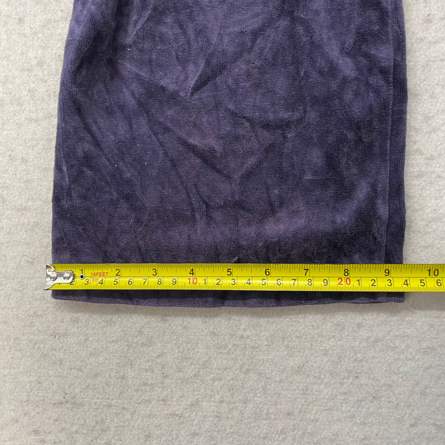 Vintage Juicy Couture Women Deep Purple Velour Flared Track Pant Dog Logo Size L