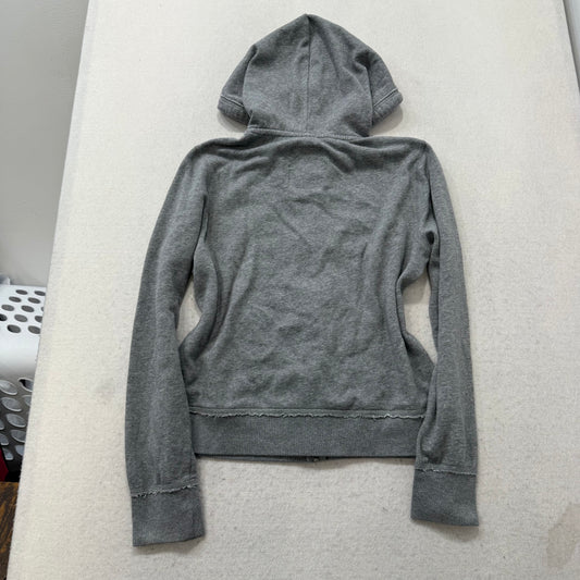 Aeropostale Eighty-Seven Womens Gray Zip-Up Hoodie Long Sleeve Streetwear Size L