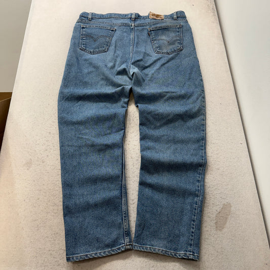Vintage Levi's Strauss Signature Flex Denim Men's Blue Straight Jeans - W42xL32