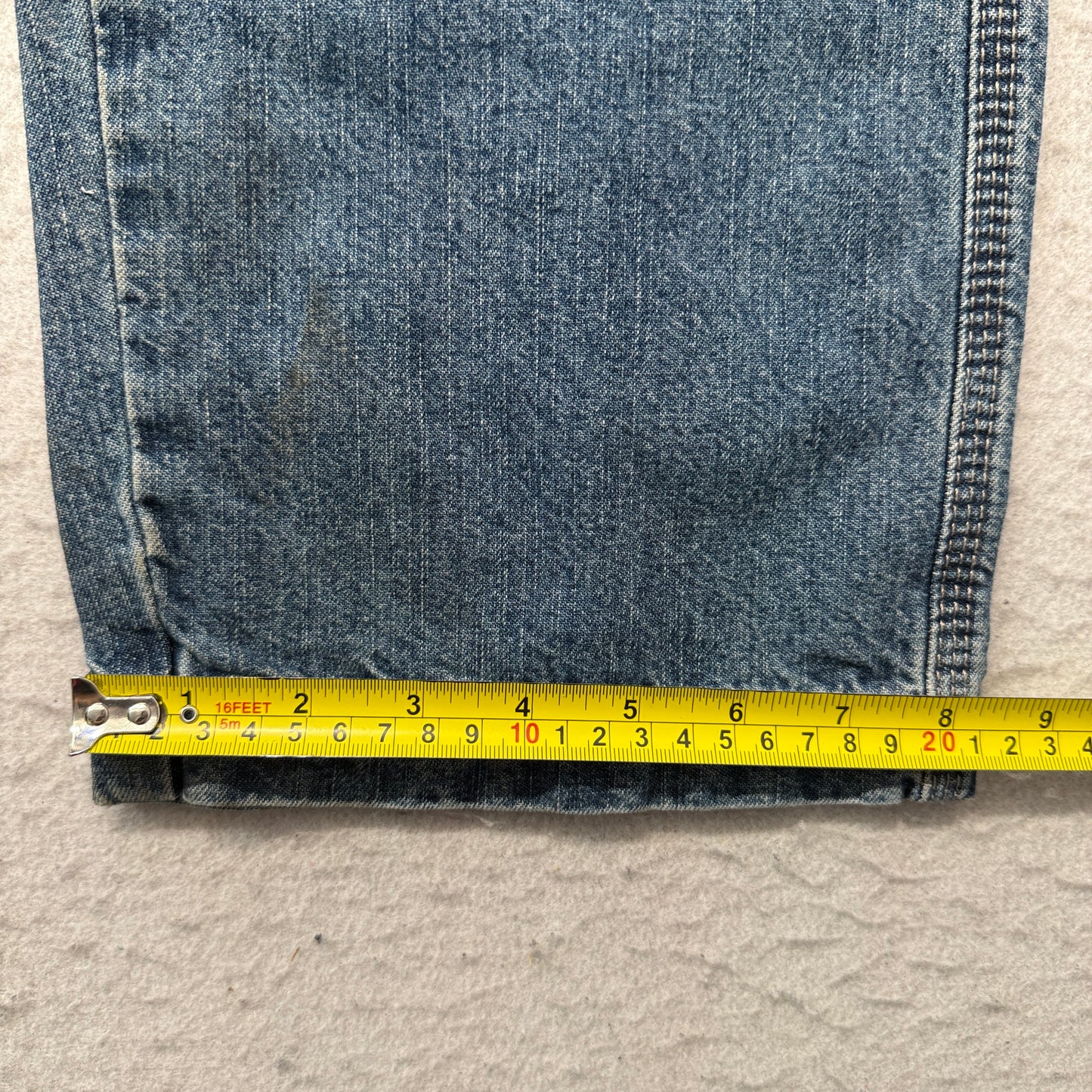 Levi Strauss Signature Men's Blue Denim Carpenter Jeans Pockets Size W32xL32