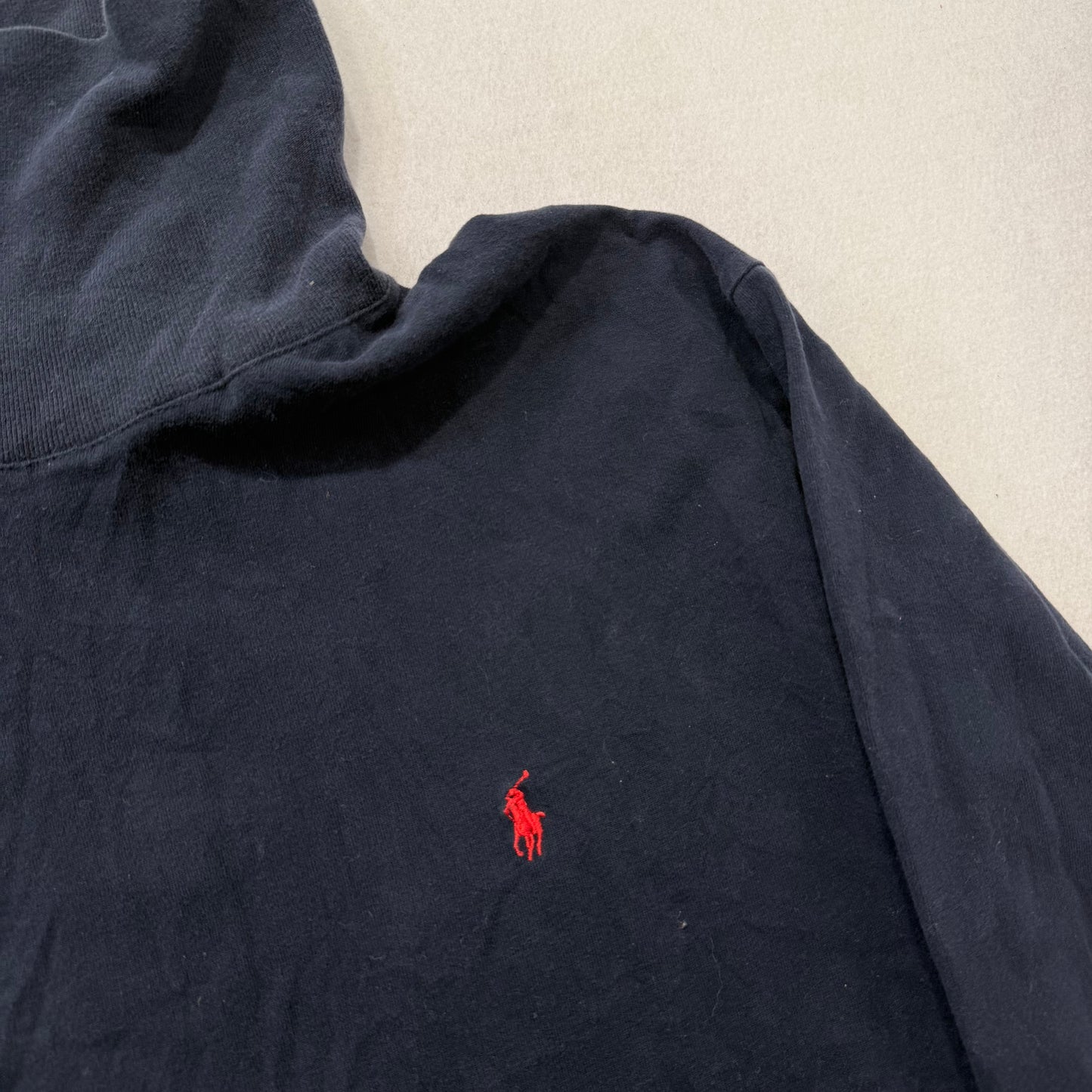 Polo Ralph Lauren Navy Blue Turtleneck Long Sleeve Shirt Size L