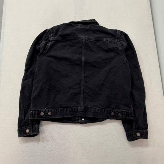 Levi Strauss & Co Women’s Cropped Button-Up Trucker Jacket Classic Denim Style Size XL