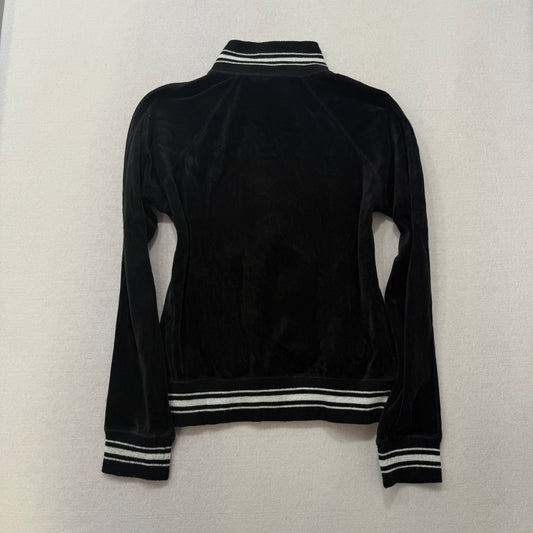 Vintage Juicy Couture black stripe full zip track jacket size M