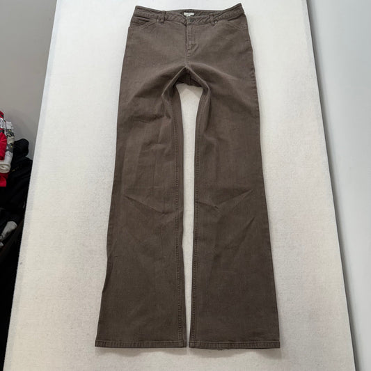 Gap Brown Corduroy Flare Pants Mid Rise Size 10