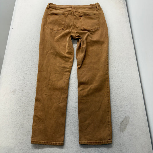Ana Women's Caramel Straight Leg Denim Jeans Stretch High Rise Classic Size 16