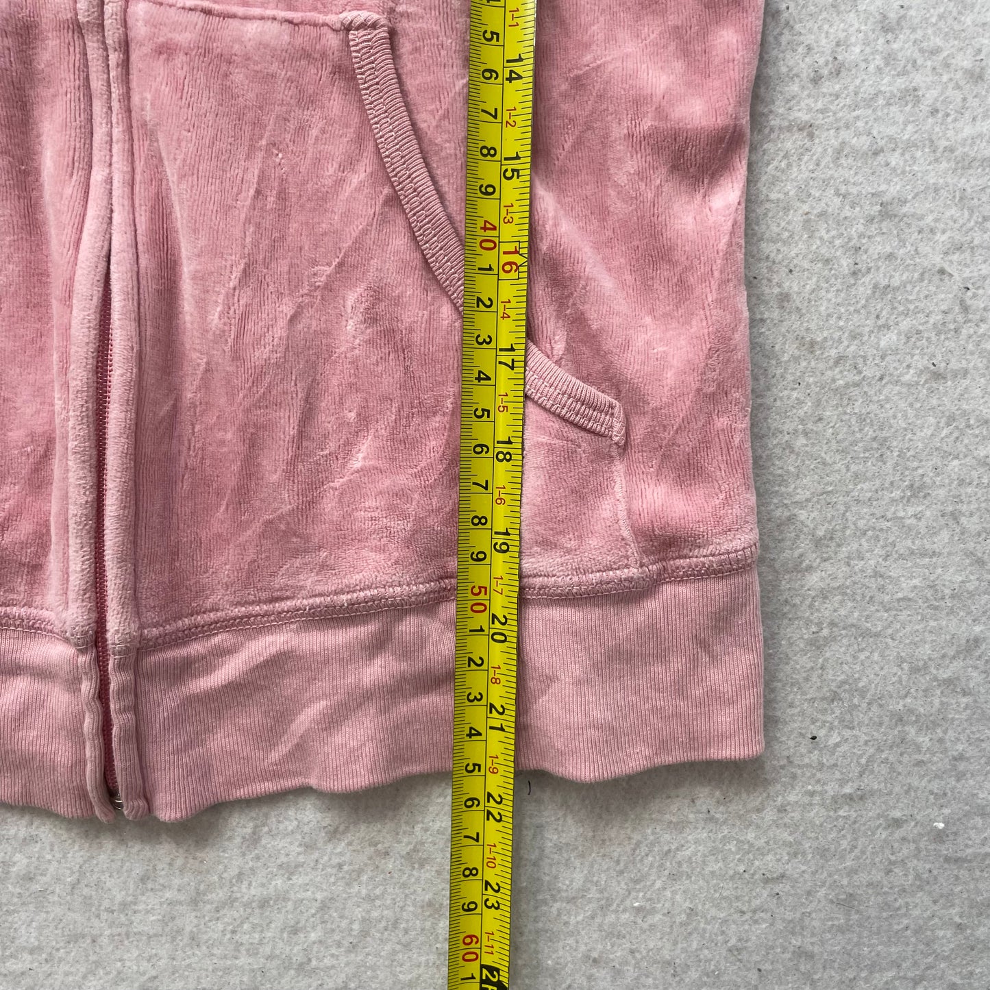 Juicy Couture Women's Pink Velour Zip-Up Hoodie Scottie Dog Logo Y2k Size M