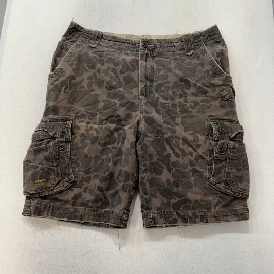 Fox Racing Slambozo 2.0 Men's Brown Camo Cotton Cargo Shorts Streetwear Size 32