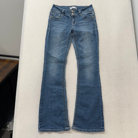 No Boundaries Blue Low Rise Flare Denim Jeans Size 9