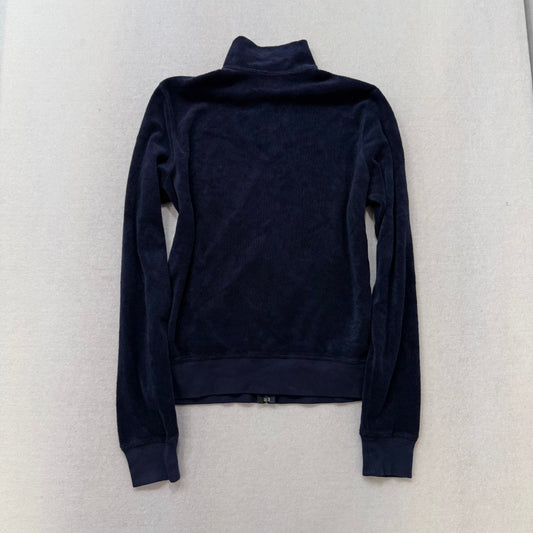 Vintage Juicy Couture navy terry cloth full zip hoodie size L