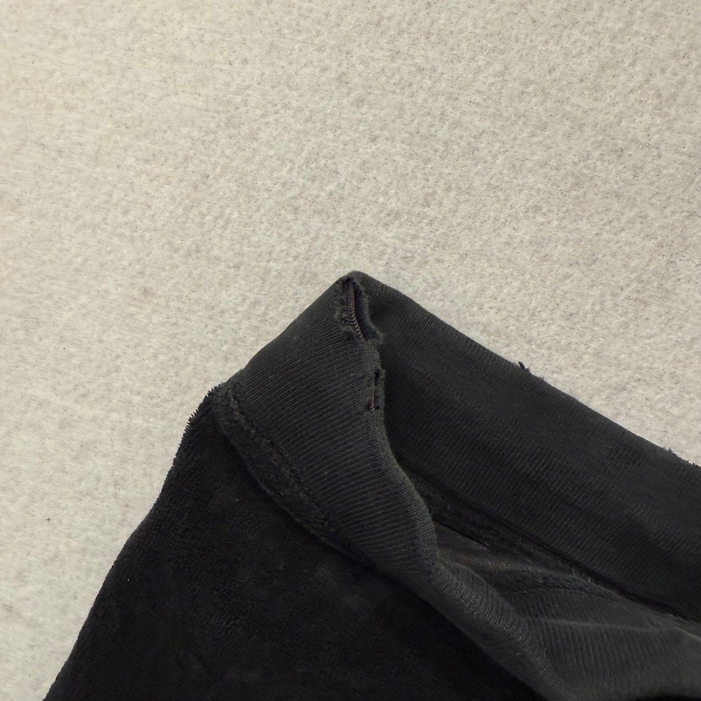 2003 Vintage Juicy Couture Women's Black Terrycloth Flared Track Pant Y2K Size M