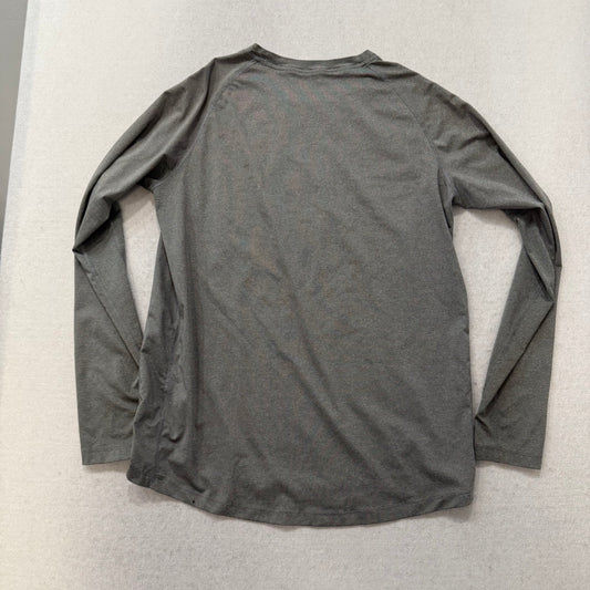 Nike Pro Dri Fit Youth Gray Shirt Long Sleeves Raglan Cut Performance Size XL