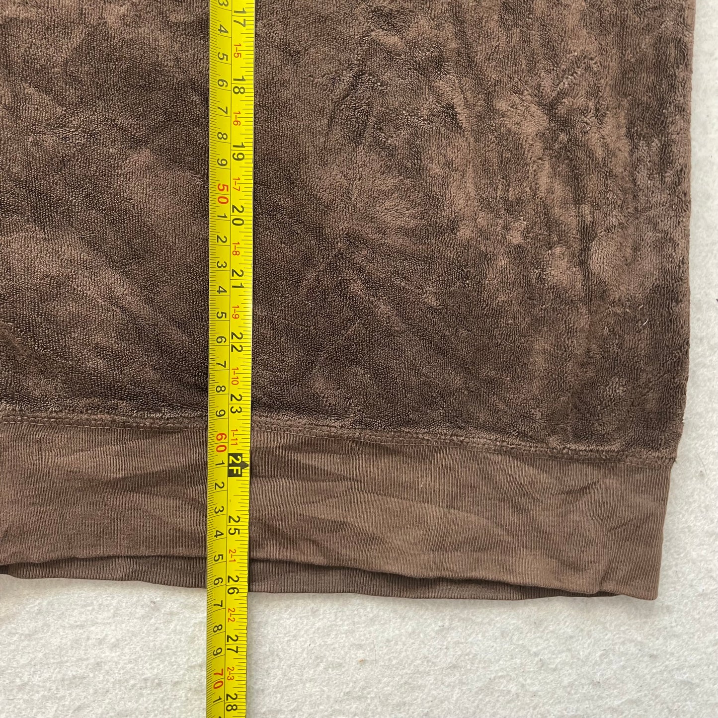 Juicy Couture Women's Dark Brown Terry Cloth Zip-Up Hoodie Loose Fit Size 2X