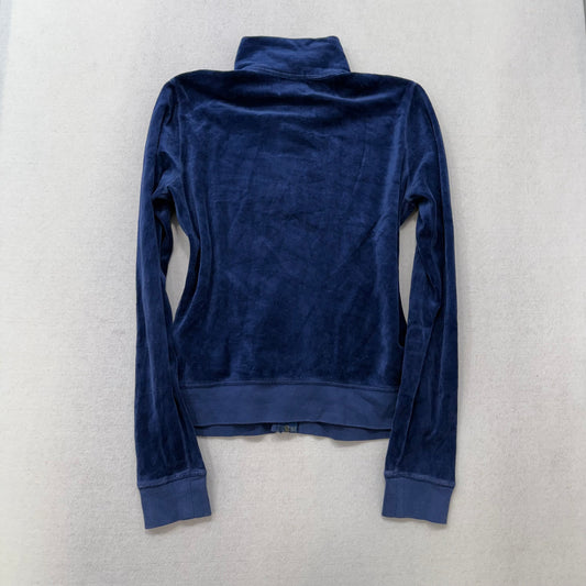 Vintage Juicy Couture navy velour full zip hoodie size L
