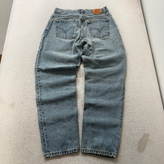 Levi's 550 Women's Blue Tapered Leg Denim Jeans Classic Relaxed Pockets Size 12M