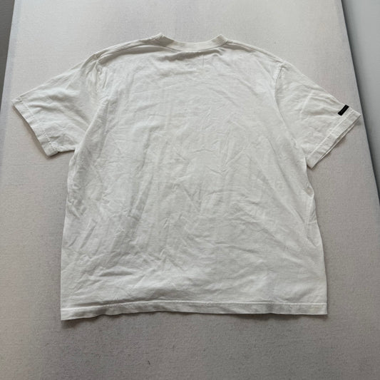 Sean John Platinum Status Men's White Cotton T-Shirt Rhinestone Crew Tee Size XL