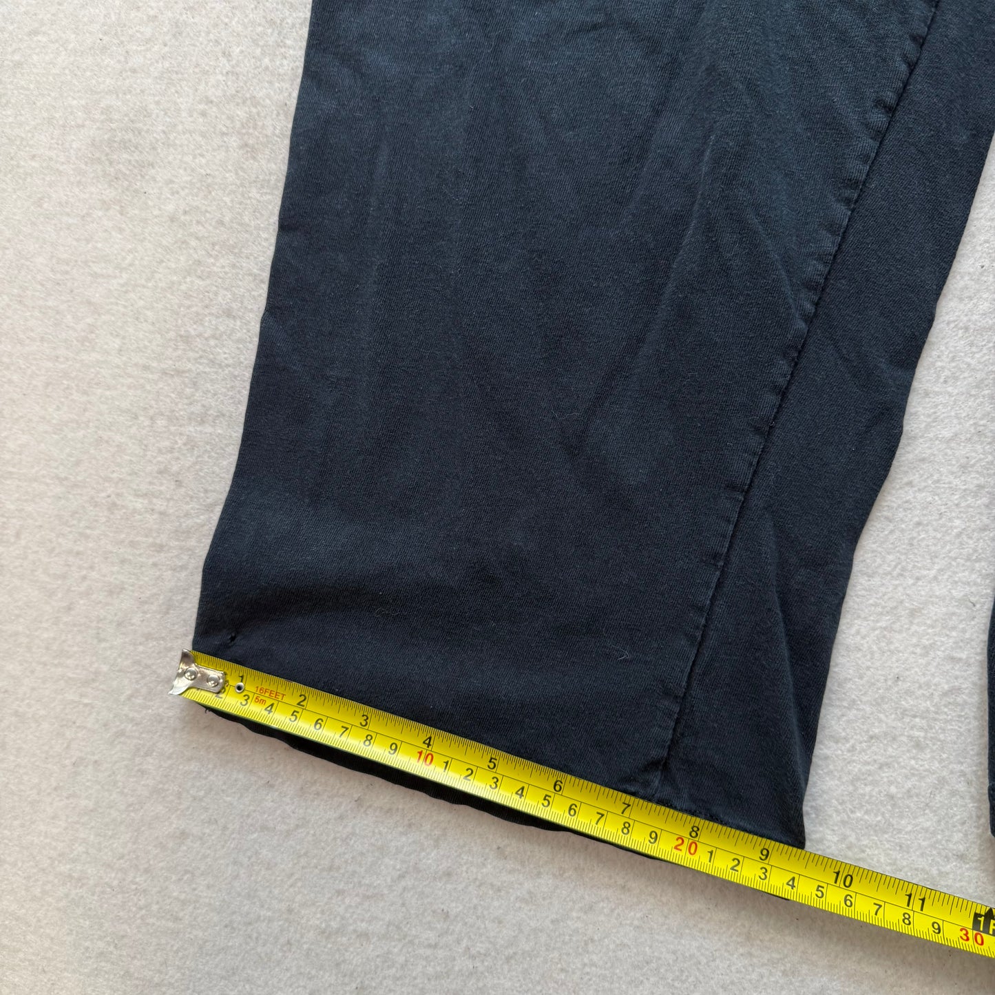 Russell Athletic Women's Black Wide Leg Trouser Pants Drawstring Mid Rise Size M