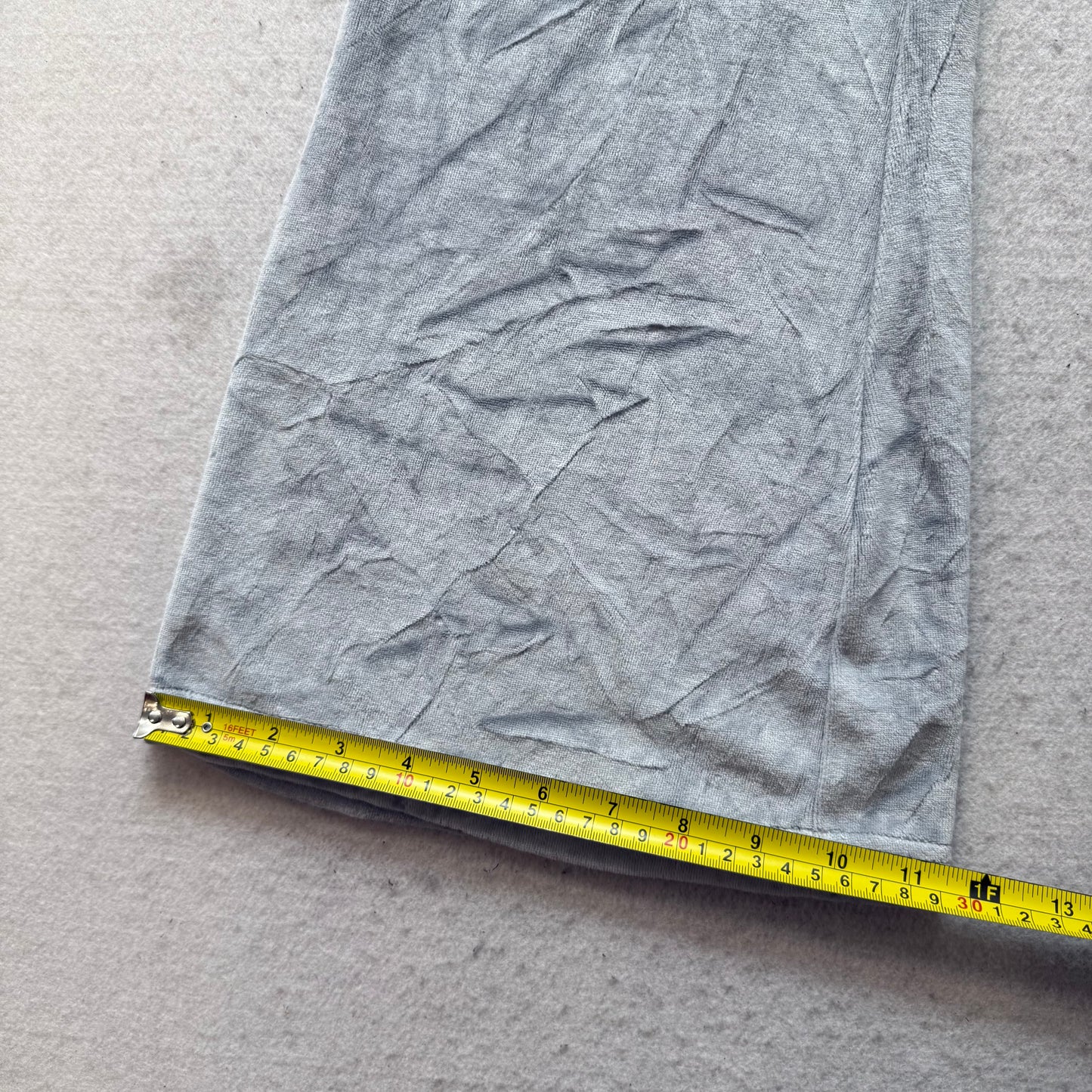 Vintage Juicy Couture Women Gray Velour Flared Leg Track Pants Drawstring Size S
