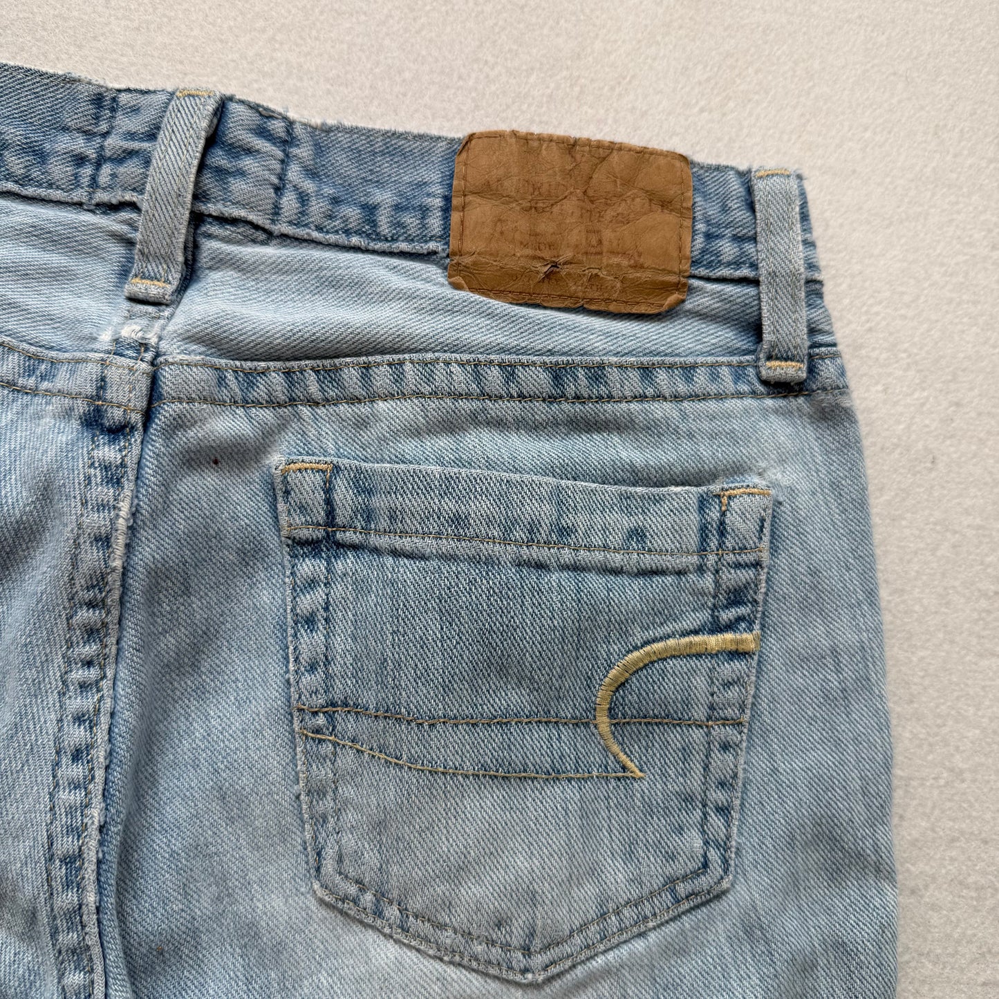 American Eagle Outfitters Womens Blue Light Wash Flare Jeans Classic Y2k Size 10
