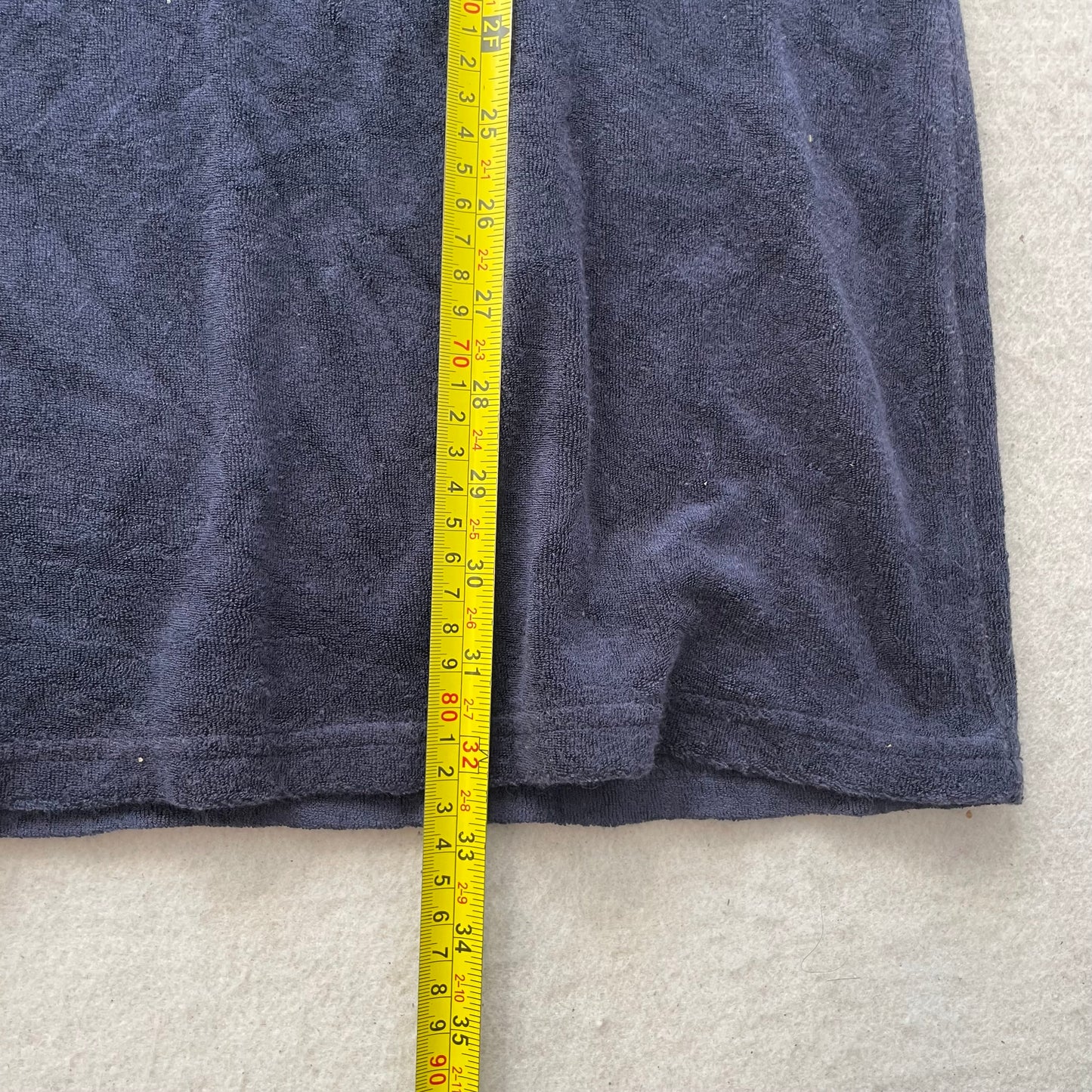 Juicy Couture Women Navy Velour Hooded Dress Short Sleeve Kangaroo Pocket Size M