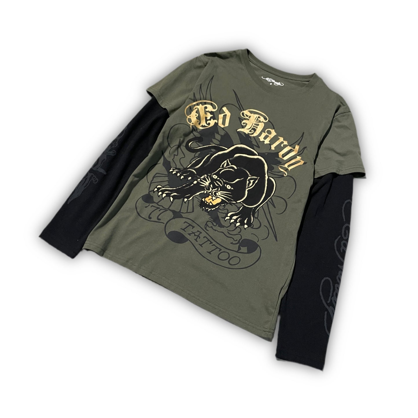 Ed Hardy “Panther” Thermal Tee - Clean Curriculums