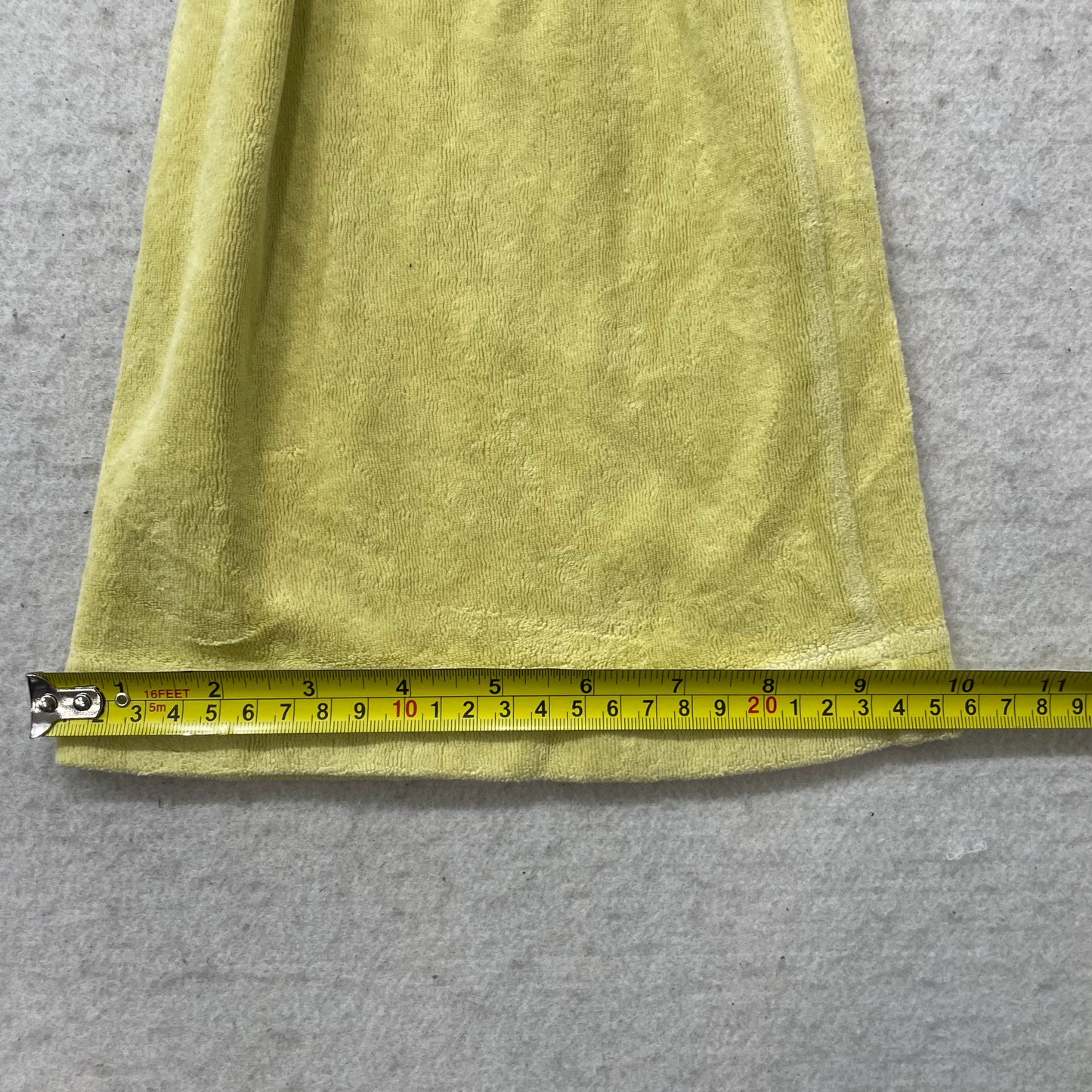 Juicy Couture Women's Yellow Velour Flared Leg Track Pants Loungewear Size S