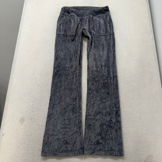 Vintage Juicy Couture Women's Graphite Gray Flared Track Pant Flap Pocket Size S