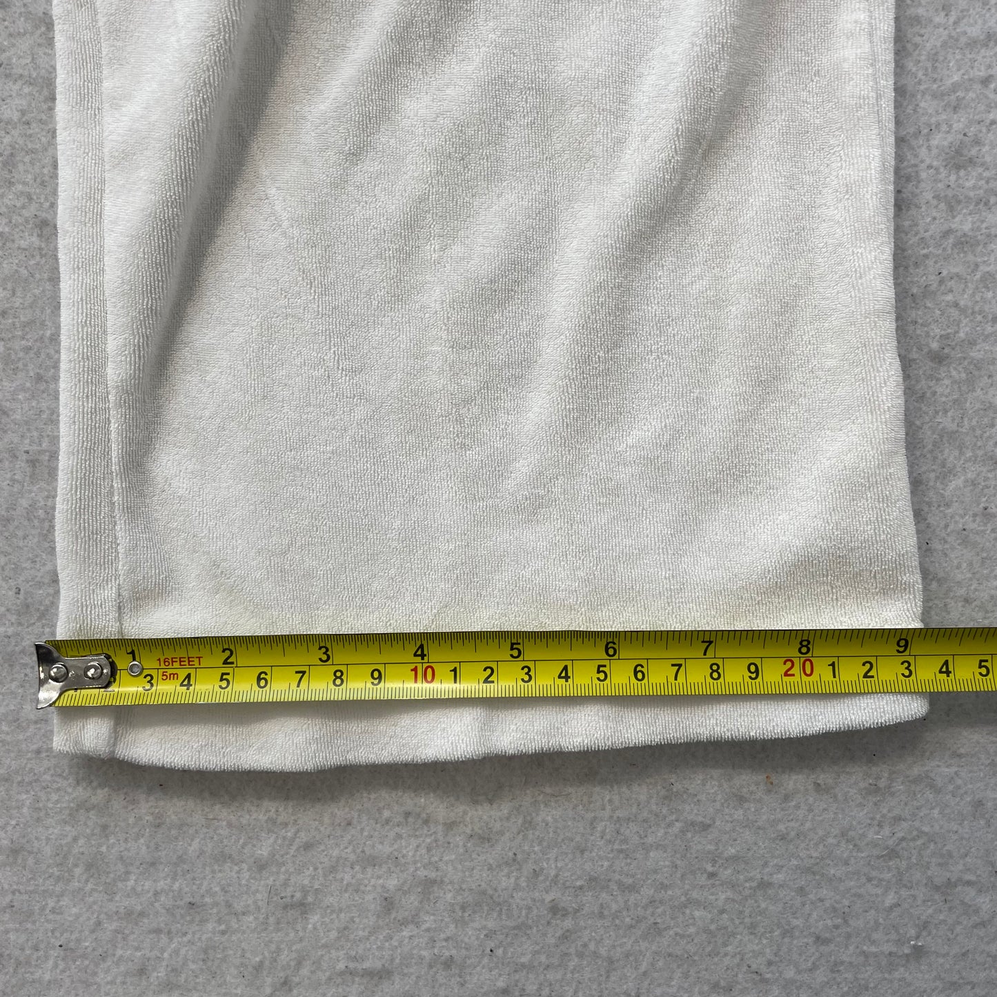 Vintage Juicy Couture Women's White Terry Cloth Flared Track Pant Drawstring - S